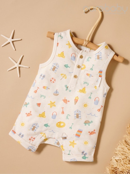 Purebaby Natural Resort Onesie (W58235) | £22