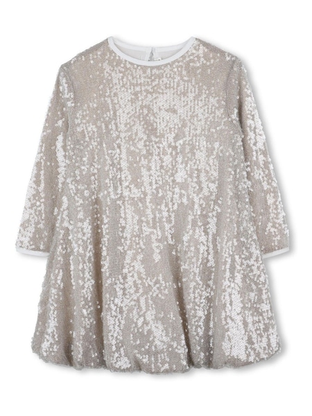Billieblush Gold Bubble Hem Sequin Party Dress (W58243) | £99 - £109