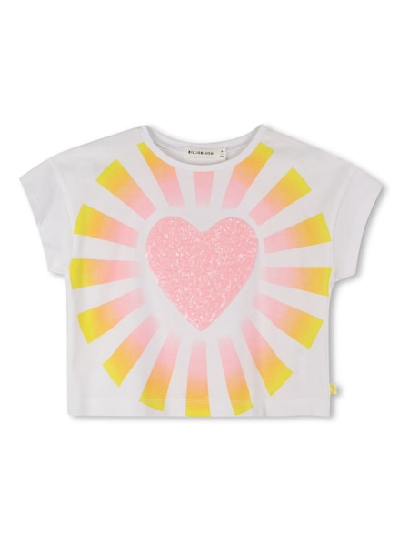 Billieblush Logo Short Sleeve White T-Shirt (W58251) | £35 - £39