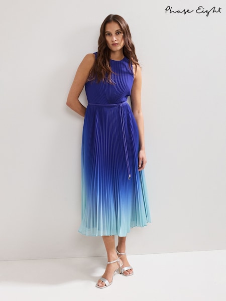 Phase Eight Blue Simara Ombre Dress (W58466) | £149