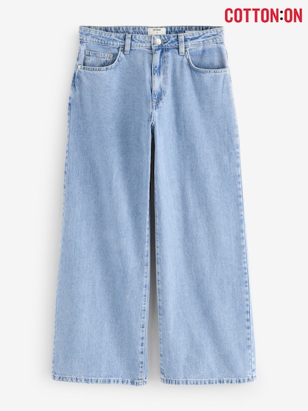 Cotton On Blue Relaxed Wide 100% Cotton Jeans (W58644) | £40