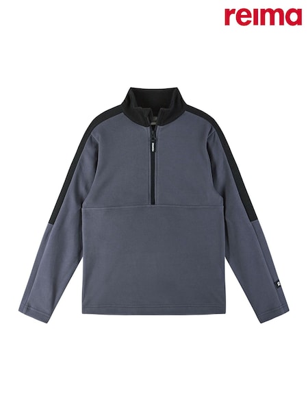 Reima Black Fleece Colourblock Quarter Zip Sweater Laduille (W58756) | £40