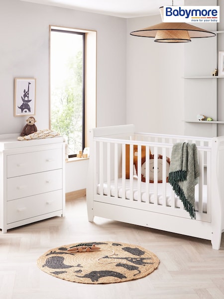 Babymore White Stella Furniture Set 2 Piece (W58818) | £570
