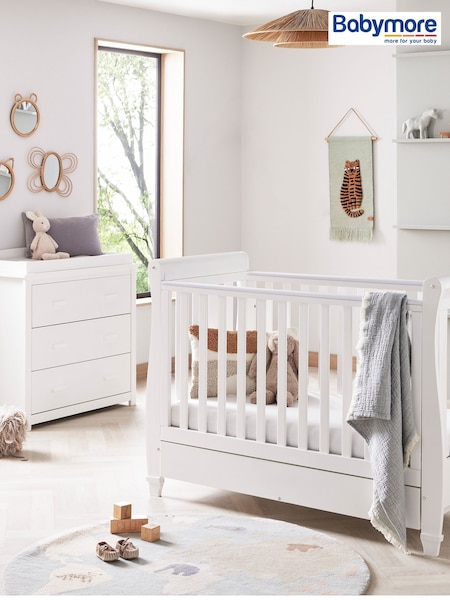 Babymore White Eva Furniture Set (W58821) | £480