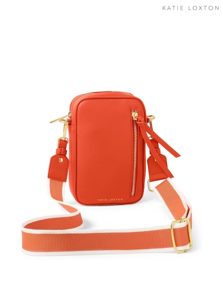 Katie Loxton Orange Small Hallie Crossbody Bag (W58831) | £0