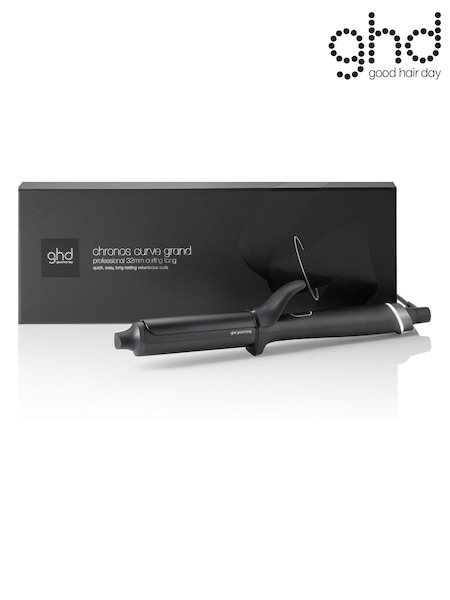 ghd Chronos Curve Grand Tong 32mm Black Hair Curler (W58917) | £189