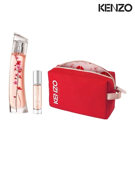 Kenzo Flower Ikebana Eau de Parfum 40ml, Travel Spray 10ml & Pouch Gift Set (W58918) | £78