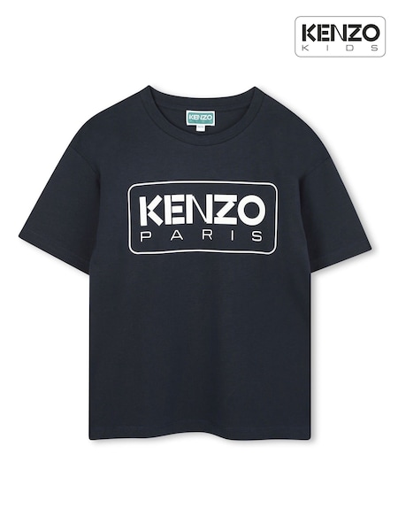 Kenzo Kids Paris Logo Short Sleeve T-Shirt (W59005) | £60 - £70