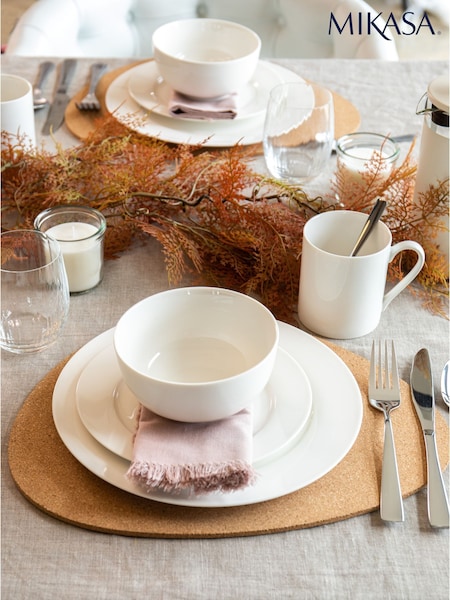 Mikasa 12 Piece White Egret Fine China Dinner Set (W59036) | £80