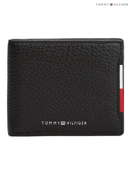 Tommy Hilfiger Black Pebble Grain Leather Bifold Wallet (W59129) | £60