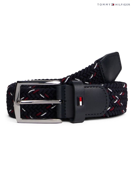 Tommy Hilfiger Blue Woven Elasticated Belt (W59133) | £50