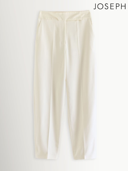 Joseph White Aix Tailored Crepe Trousers (W59148) | £495