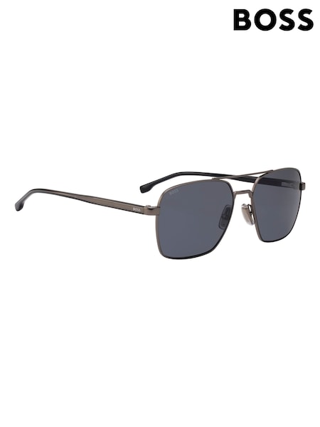 BOSS Black Rectangular Sunglasses (W59183) | £205