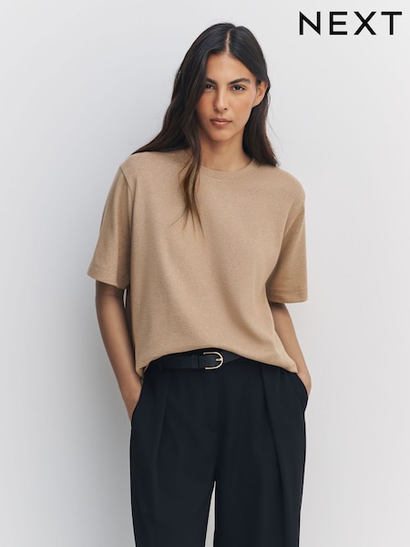 Neutral N. Premium Cosy Short Sleeve Crew Neck T-Shirt (W59190) | £18