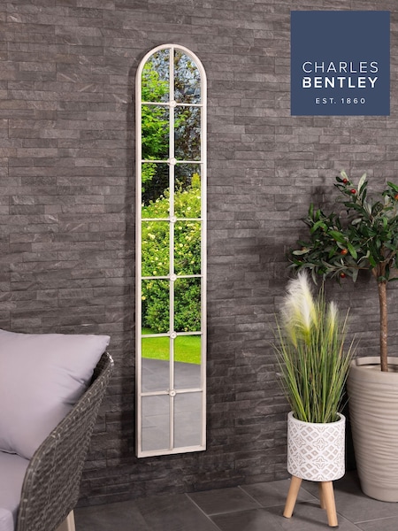Charles Bentley White San Marino Arch Window Style Tall Mirror (W59227) | £79