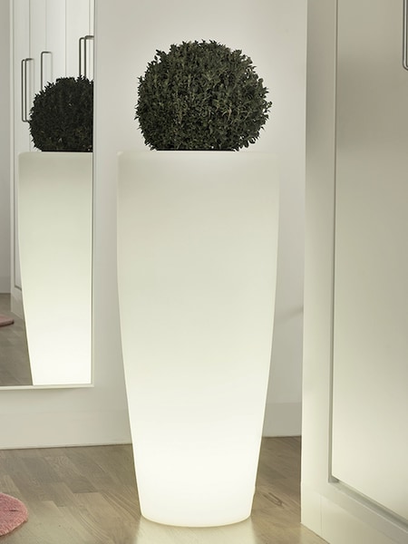 New Garden White Bambu Flowerpot with Rechargeable Battery (W59269) | £240