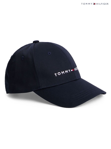 Tommy Hilfiger Blue Kids Essential Logo Baseball Cap (W59343) | £23