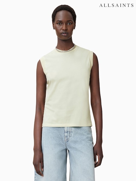 AllSaints Cream Imogen Tank Top (W59353) | £29
