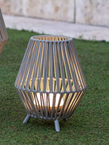 New Garden Taupe Conta 30 Decorative Cordless Table Lamp (W59443) | £99