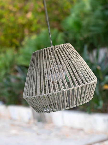 New Garden Taupe Conta Hanging Pendant Lamp (W59455) | £99