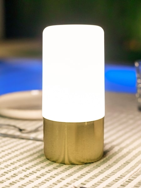 New Garden Brass Maia Rechargeable Table Lamp (W59460) | £29