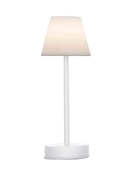 New Garden White Lola Slim 30 Table Lamp with Rechargeable Battery (W59469) | £39