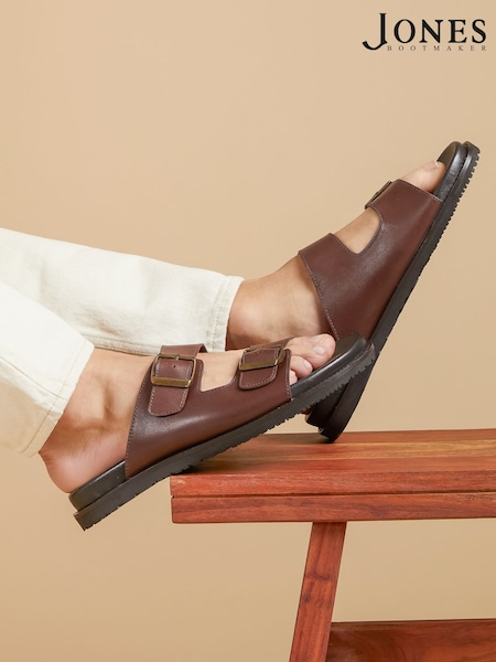 Jones Bootmaker Watton Leather Slip-On Mules (W59710) | £59