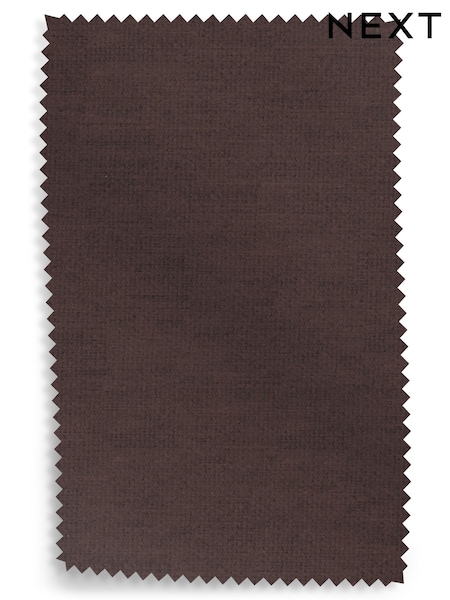 Chocolate Brown Fine Chenille Easy Clean Upholstery Swatch (W59718) | £0