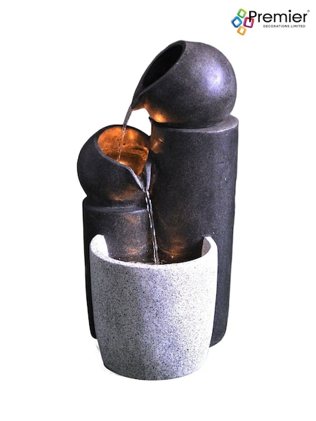 Premier Decorations Ltd 52cm LED 3 Tier Feature Cascading Water Jug (W60127) | £120
