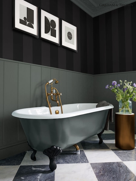 Graham & Brown Charcoal Quartet 10M Wallpaper (W60145) | £80