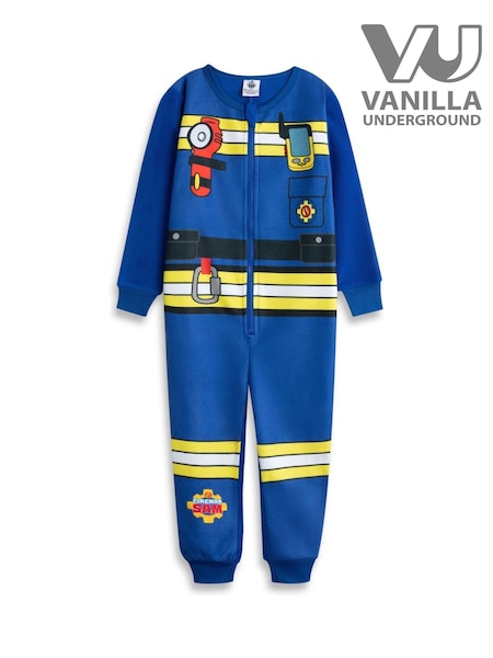 Vanilla Underground Blue Boys Fireman Sam Onesie (W60303) | £18