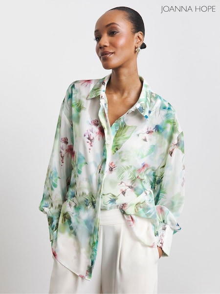 Joanna Hope Green Chiffon Shirt (W60349) | £59