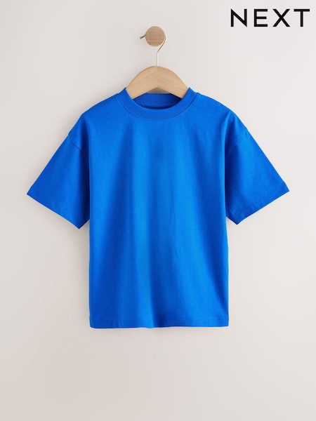 Blue Cobalt Relaxed Fit Short Sleeve T-Shirt (3-16yrs) (W60575) | £3.50 - £6.50