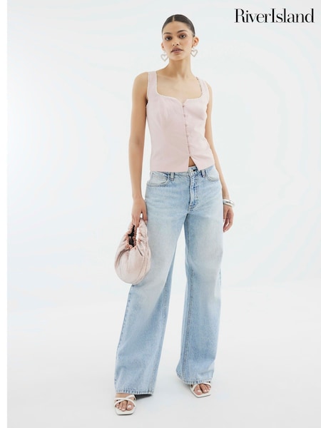 River Island Pink Cami Waistcoat (W60610) | £36
