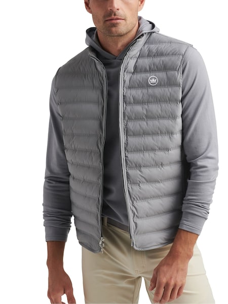 Peter Millar Grey Winsome Hybrid Gilet (W61179) | £225