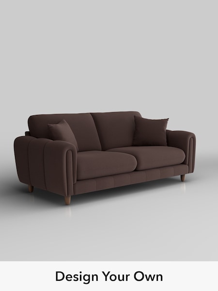 Fine Chenille Easy Clean/Chocolate Brown Odella (W61198) | £1,375