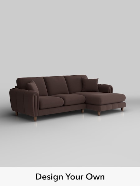 Fine Chenille Easy Clean/Chocolate Brown Odella (W61198) | £1,950