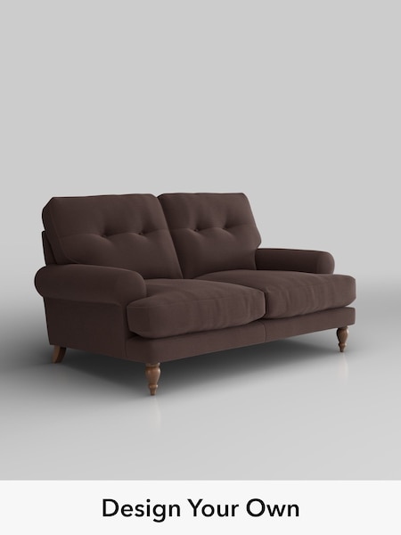 Fine Chenille Easy Clean/Chocolate Brown Erin Buttoned Back Deep Sit (W61199) | £1,175