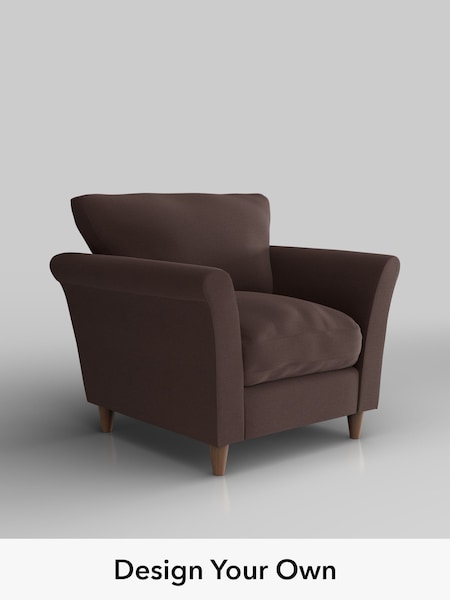 Fine Chenille Easy Clean/Chocolate Brown Hartley Relaxed Sit (W61200) | £825