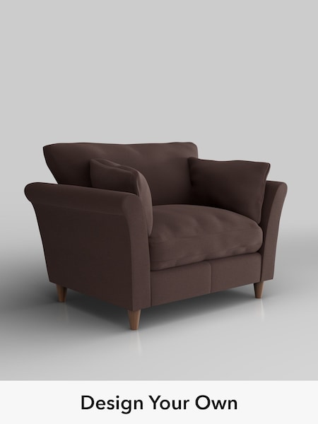 Fine Chenille Easy Clean/Chocolate Brown Hartley Relaxed Sit (W61200) | £925
