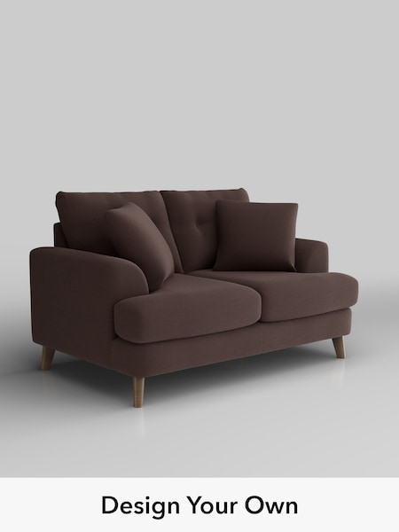 Fine Chenille Easy Clean/Chocolate Brown Parker Buttoned Back (W61201) | £1,225