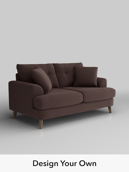 Fine Chenille Easy Clean/Chocolate Brown Parker Buttoned Back (W61201) | £1,325