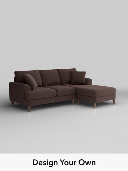 Fine Chenille Easy Clean/Chocolate Brown Parker (W61202) | £1,775