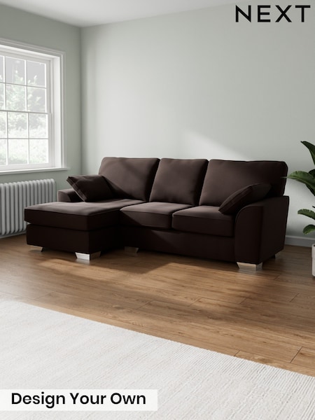 Fine Chenille Easy Clean/Chocolate Brown Stamford (W61208) | £1,799