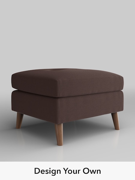 Fine Chenille Easy Clean/Chocolate Brown Wilson Buttoned Back (W61212) | £350