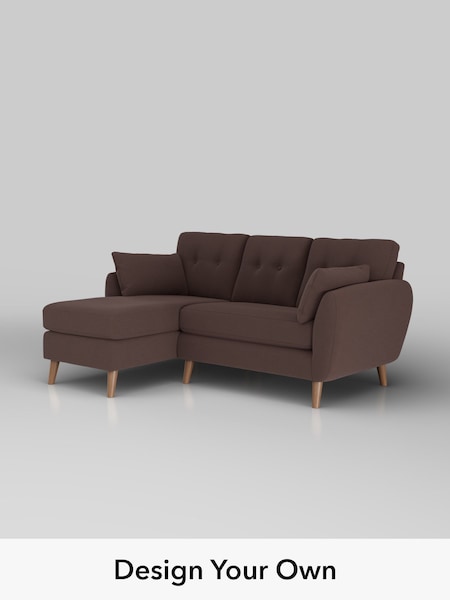 Fine Chenille Easy Clean/Chocolate Brown Wilson Buttoned Back (W61212) | £1,575