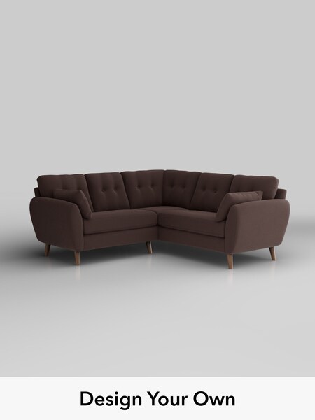 Fine Chenille Easy Clean/Chocolate Brown Wilson Buttoned Back (W61212) | £1,650