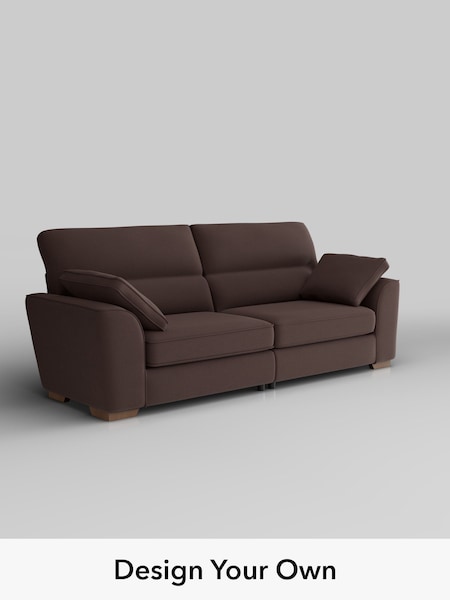 Fine Chenille Easy Clean/Chocolate Brown Stamford Highback (W61213) | £1,399
