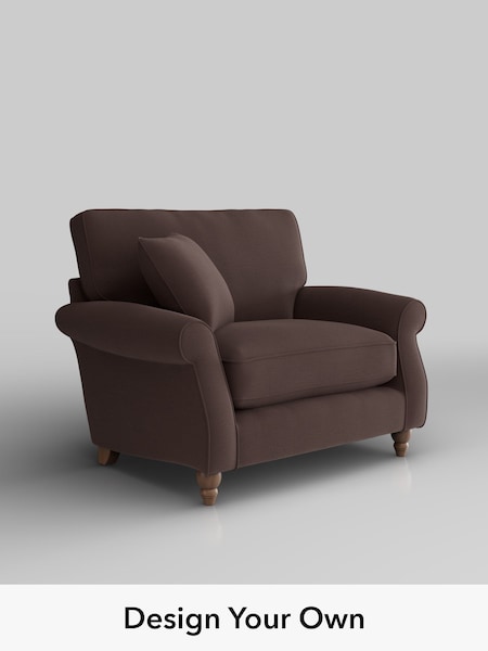 Fine Chenille Easy Clean/Chocolate Brown Ashford Relaxed Sit (W61218) | £1,025