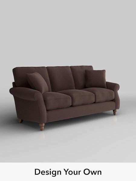 Fine Chenille Easy Clean/Chocolate Brown Ashford Relaxed Sit (W61218) | £1,425